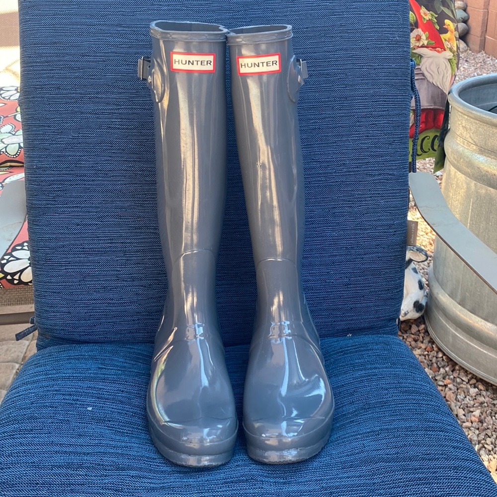 Grey Womens Hunter Boots